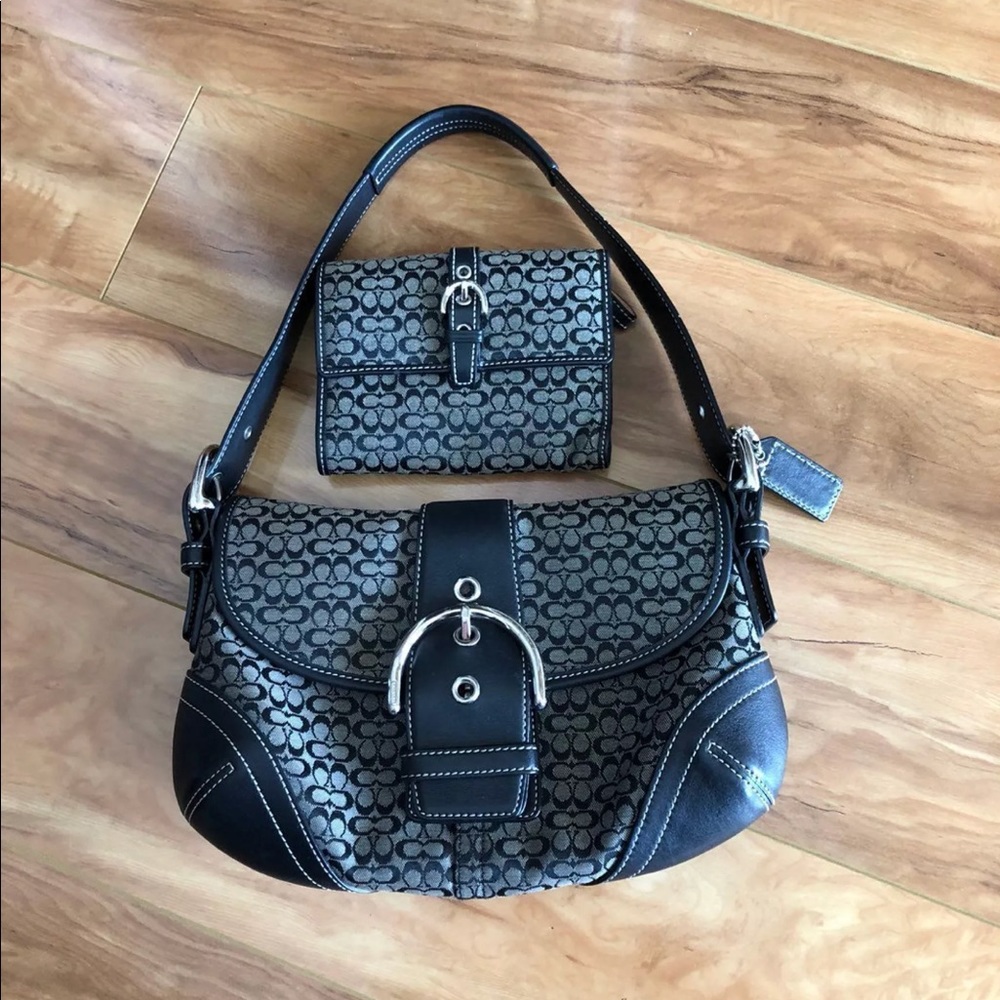 Coach Shoulder Bag and Wallet Set